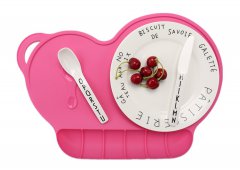 矽膠防漏兒童餐墊